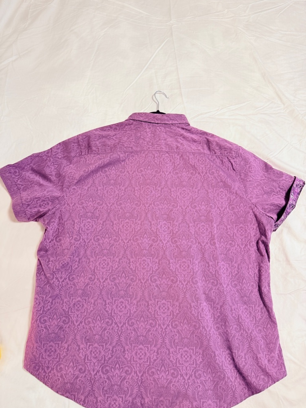Robert Graham Classic Vibrant Purple Short-Sleeve Button-Down Shirt - Picture 5 of 5